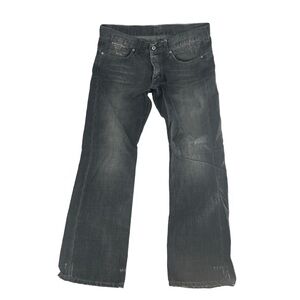 G-Star Raw Jeans Mens 36x32 Grey SG Ruger Straight Y2K Loose Fit Denim Casual